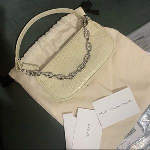 By Far Mini Rachel bag in snakeskin